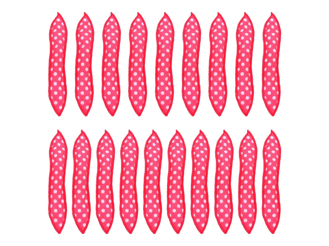 Juego de 19 rulos para el pelo con almohadilla de esponja, sin calor, para niños. - aquaforge