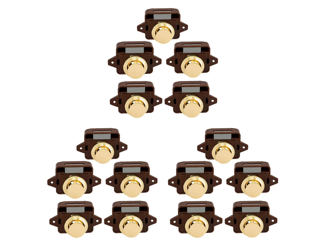 15pcs Keyless Push Button Catch Door Knob Lock Para Rv Caravan Armário Barco Casa De Motor