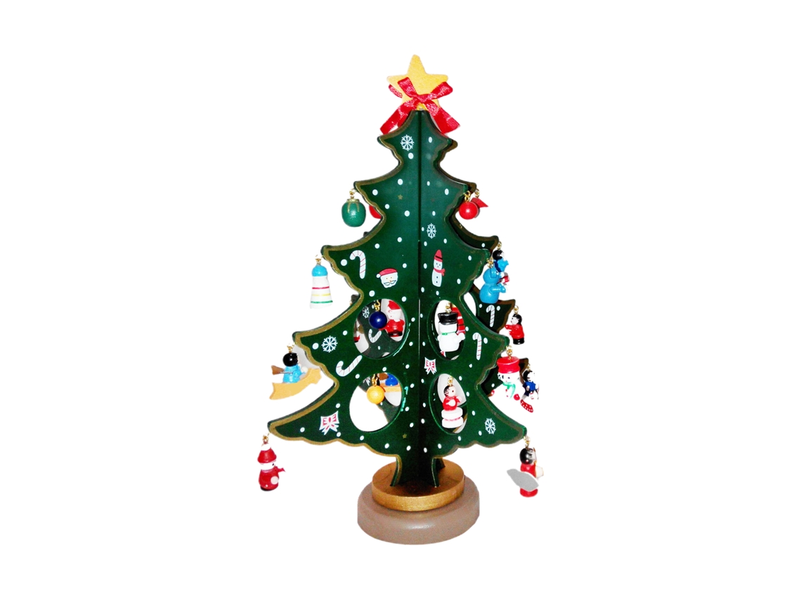 Laxiscreed Árvore De Natal De Madeira De 28cm Para Decoração Diy E Artesanato