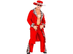 Fato de Rei dos Cafetões em veludo vermelho para homem