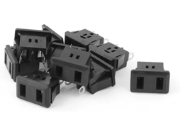 Adaptador de Tomada Iec320 C9 para Placa de Circuito Impresso, 125 V Ca, 12 A, Pacote com 10 Peças CHABERLU