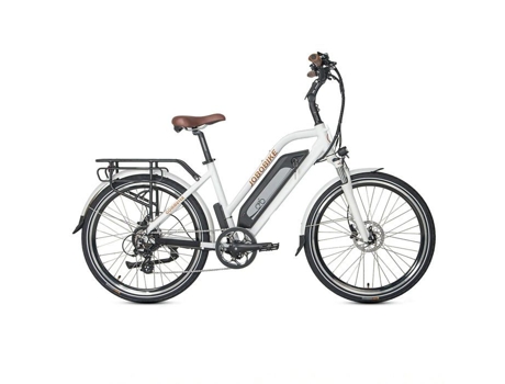 Bicicleta Elétrica Jobobike Commuter 18 Alumínio, Roda 26 250w 36v 18.2ah 90km Branco