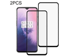 2 Películas De Vidro Temperado 9h Com Borda Curva Para Tela Inteira Do Oneplus 7