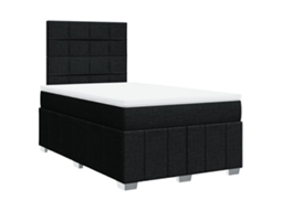 Box Spring Bed, Box Spring Beds Vidaxl Preto Tecido (120 X 200 Cm)