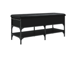 Shoe Bench, Shoe Benches Vidaxl Preto Madeira Processada (102 X 42 X 45 Cm)