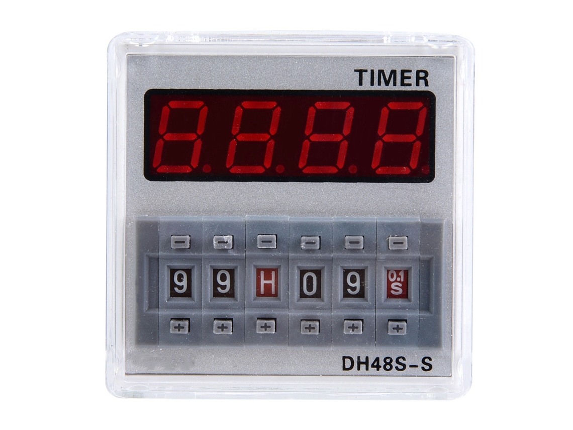 Relé de Tiempo com Retardo Programável 0.1s a 99h Dh48s S (380v Ac)