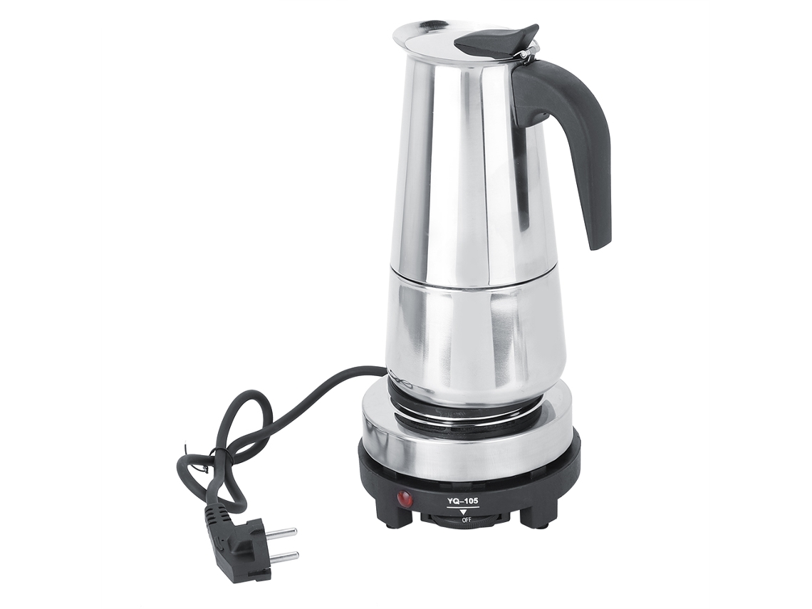 Cafeteira de Aço Inoxidável 450ml com Aquecedor LAXISCREED