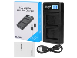 Lcd Display Screen Lithium Battery Double Charge Charger Usb Charging Base For Npfw50 LAXISCREED