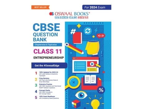 Livro Oswaal CBSE Chapterwise amp Topicwise Question Bank Class 11 Entrepreneurship Book de Oswaal Editorial Board (Inglês)