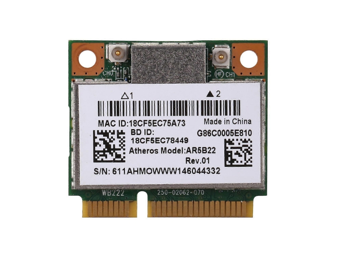 Lurelia Placa Wi-fi Pcie Y400 Y500 Wi-fi 5 300 Mbps Dual Band 2,4/5 Ghz Bluetooth 4.0