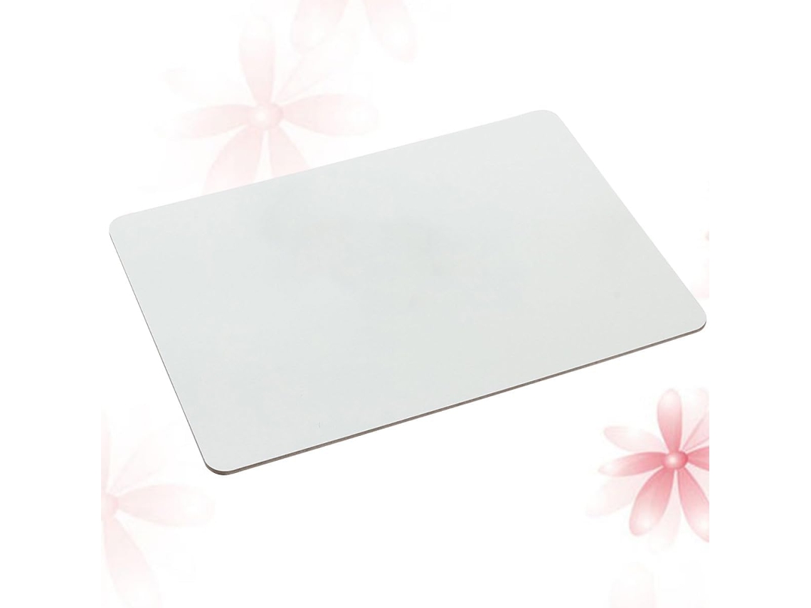 Conjunto de 5 Mini Quadros Brancos Healeved 15x21 Cm para Mesa, Lisos e Fáceis Apagar, Material Sintético Esco