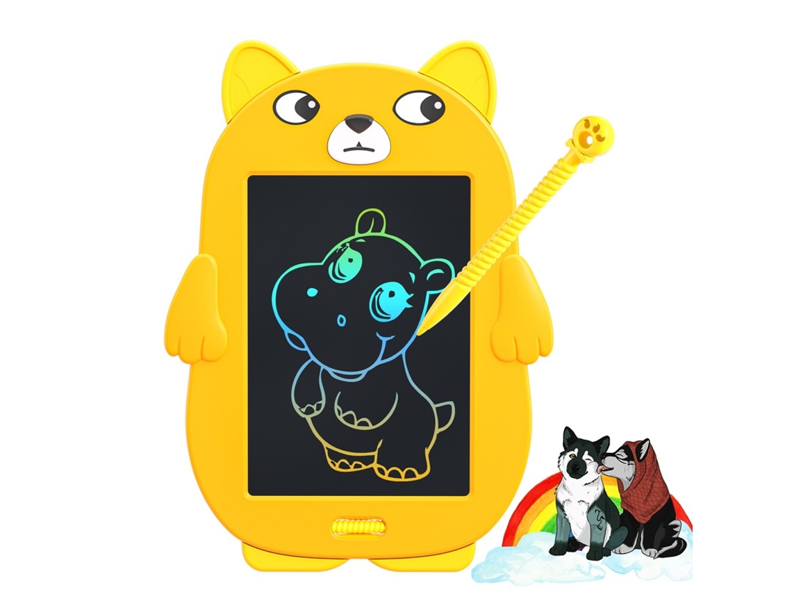Tablet De Escrita Lcd Infantil, Design Cão, Com Apagamento Rápido Elysve