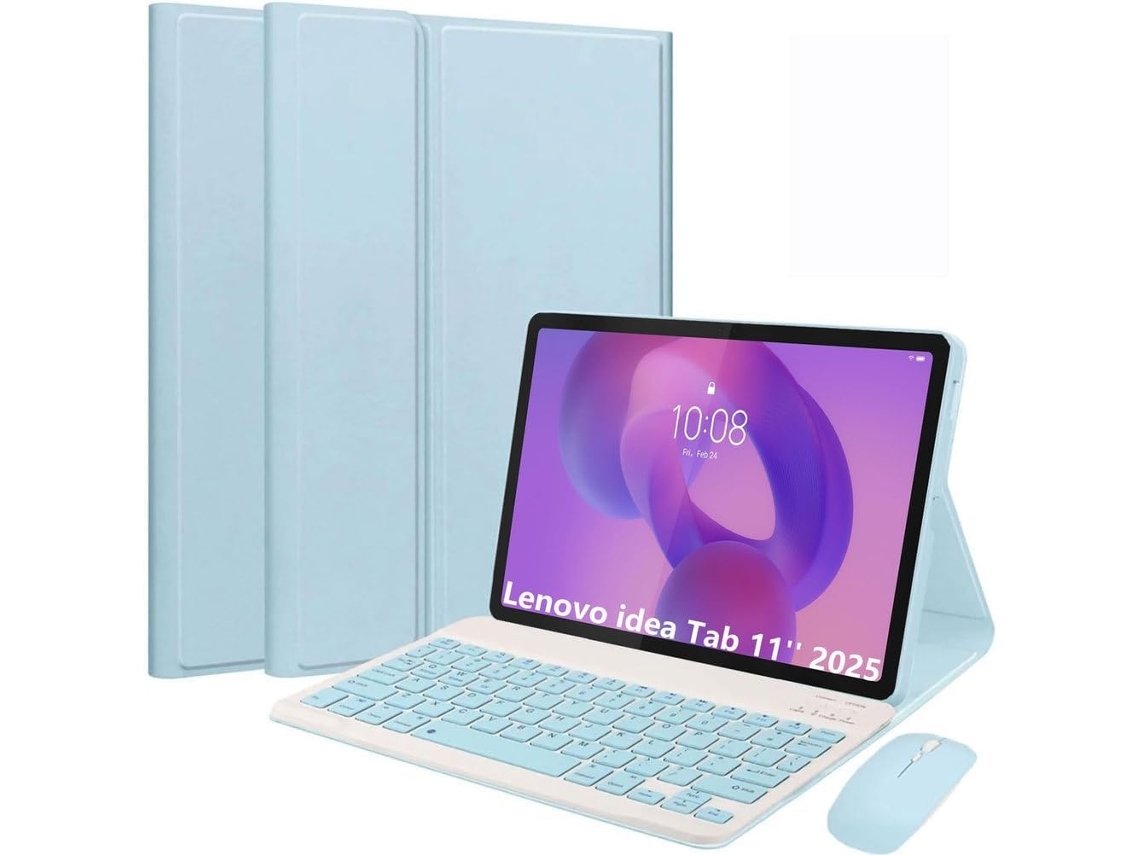 Capa Com Teclado Bluetooth Para Lenovo Idea Tab Pro 12.7" 2025, Touchpad, Proteção Integral Elysve