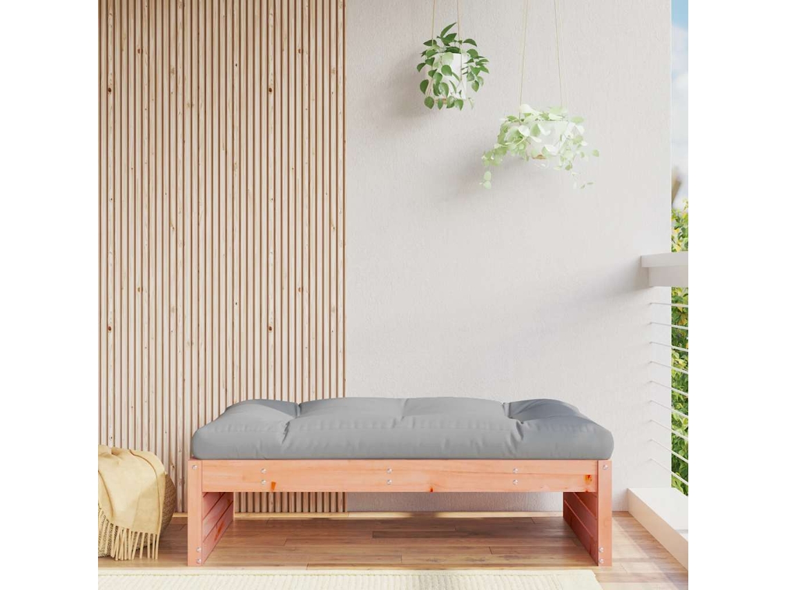 Vidaxl Apoio De Pés Para Jardim 120x80 Cm Madeira De Douglas Maciça