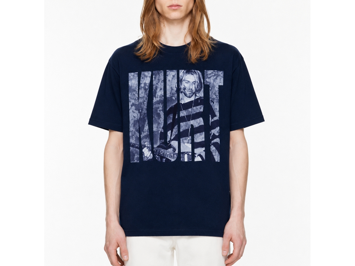Kurt Cobain Photo Logo T-shirt Unisex Adults Size:m