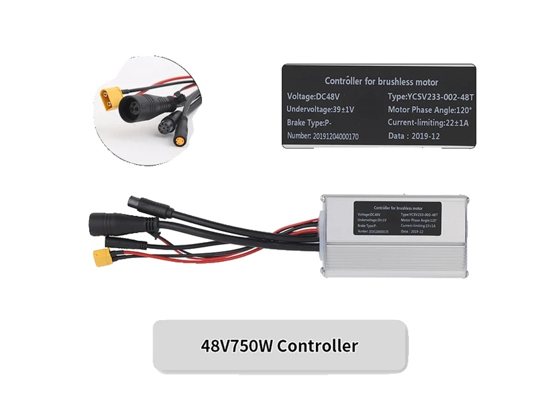 Controlador, Design Compacto, Ampla Compatibilidade, Controlador 48v750w