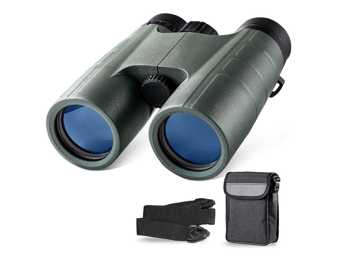 Binóculos 10x42 Compactos Bak4 Roof Prisma Fmc Ip68 Observação Pássaros Caça Concertos Teatro Verde Bestvite