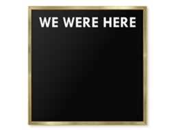 Magnetic Glass Board We Were Here For The Hall Espelharte (50x50 Cm)