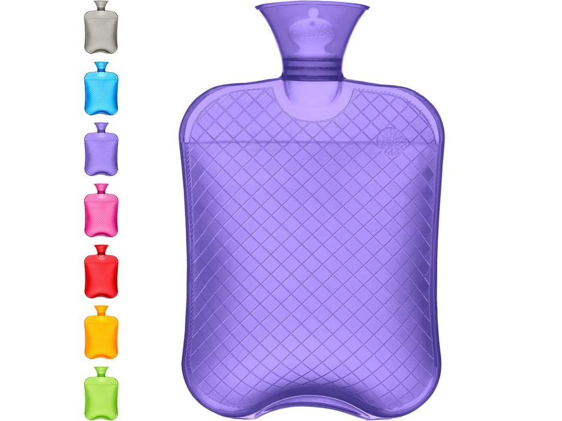 Botella De Água Quente Premium Clássica Para Alivio Da Dor, Dor Nas Costas E Cramps Menstruais - Roxo