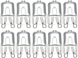 Lurelia Pack De 10 Lâmpadas Led G9 25w 230v Branca Quente, Sem Cintilação, Cápsula Transparente