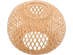 Cúpula Decorativa Suspensa em Bambu Trançado para Lustre, Ideal para Proteção Contra Luz Suave. SFUSHOS