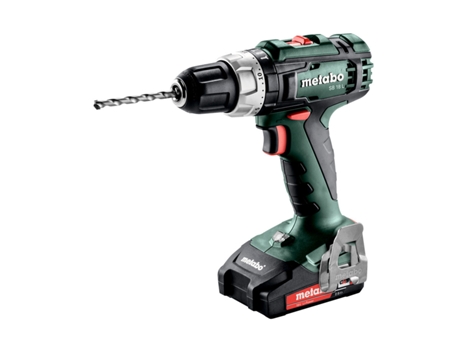 Furadeira De Impacto METABO Sb 18 L Sem Fio/18V 2X Íon-Lítio; Carregador Sc 30; METABOx 145