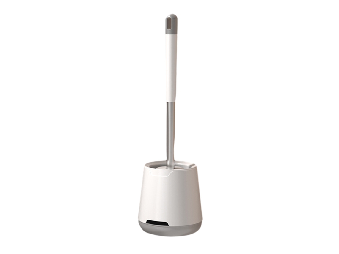 Escova de níquel escovado, suporte quadrado, aço inox 304, cinza