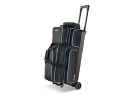 Bolsa Para Bolas De Boliche Com 3 Bolas E Rodas 790 X 320 X 390 Mm Preto E Azul Vevor