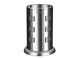Suporte De Utensílios De Aço Inoxidável, Grande Capacidade, Multifuncional, Colher Para Pauzinhos, Com Furos De Drenagem Para Cozinha