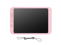 Tablet De Escrita Lcd 12 Polegadas, Apagável, Colorida, Com Trava Segurança, Quadro Eletrônico Para Desenho Infantil, Rosa. Aquaforge