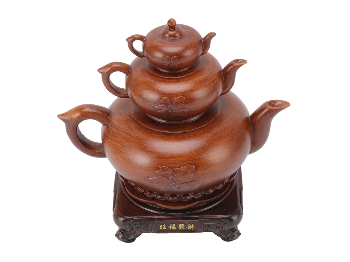 Sculptura de Cha Feng Shui Decorativa Resina 3 Camadas