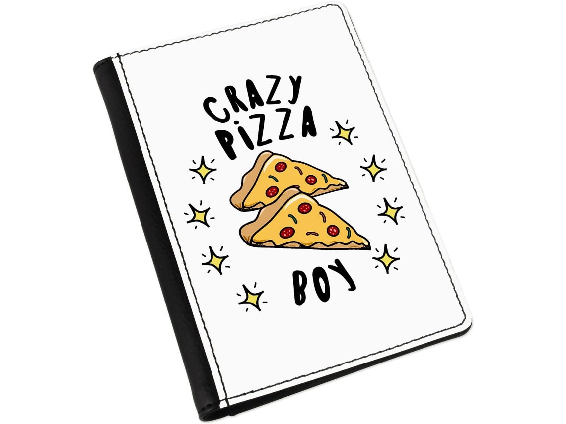 Capa para Passaporte com Tema de Pizzaria Crazy Boy Stars