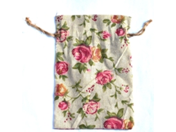 Conjunto De 10 Sacolas De Linho Estampadas Com Cordão, Ideais Para Presentes E Para Guardar Joias. Aquaforge
