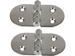2 Dobradiças Grossas Em Aço Inoxidável Para Porta De Armário Mini Com