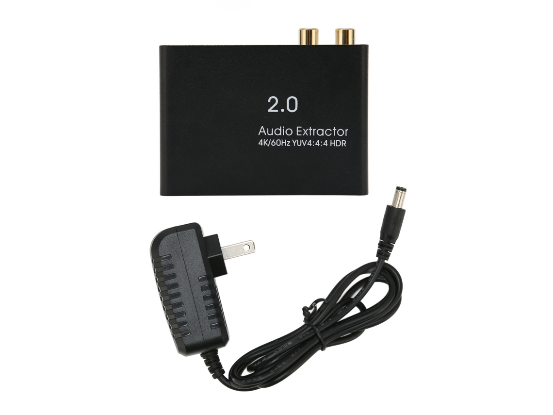 Extensor de Som Splitter Interface Multimídia Hd 4k 60hz Conversor Adaptador 100 240v