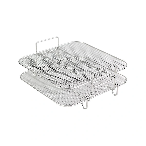 Grelha Empilhável De 2 Níveis, Grelha De Aço Menor Para Forno/kit De 4, 2 A 5, 8 Litros
