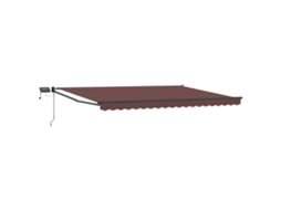 Conjunto 1 Sombra De Sol Externa Vidaxl Castanho Poliéster (4 × 3 M)
