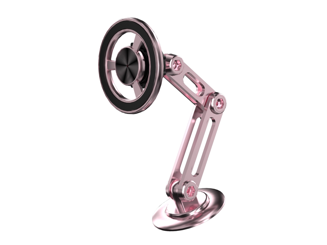 Suporte Magnético 360° Pro Para Carro,liga De Alumínio, Dobrável, Para Todas As Smartphones Rosa Gold