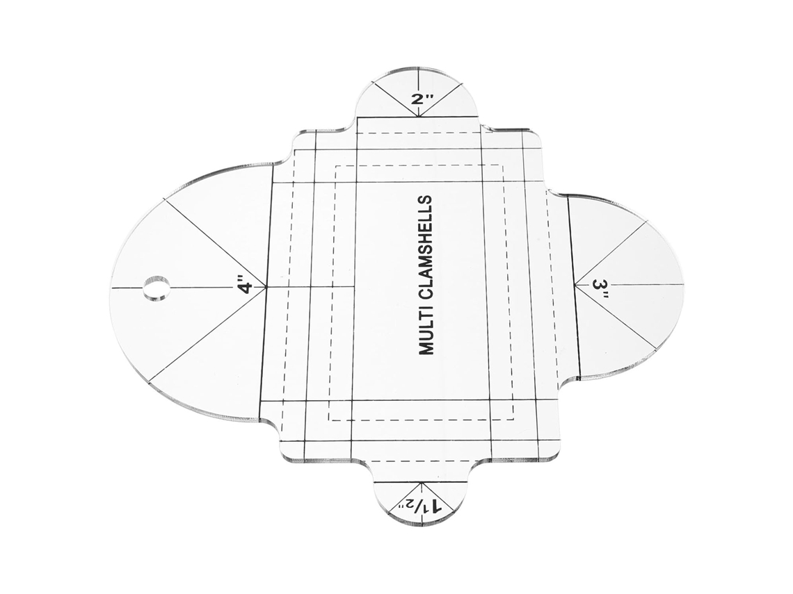 Régua De Acrílico Transparente Para Patchwork E Costura, Acessório