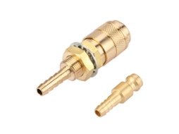 Conector Rápido De Adaptador Enfriado Por Água E Gás Para Soplete Tig M10 Ouro