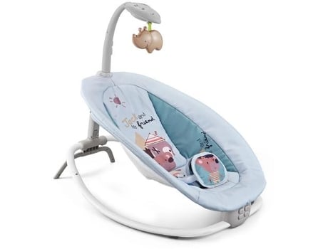 Cadeira e Espreguiçadeira de Balanço Automático BEUNIK para Bebé (Controlo Remoto - Idade Mínima: 0 Meses - Cinza)