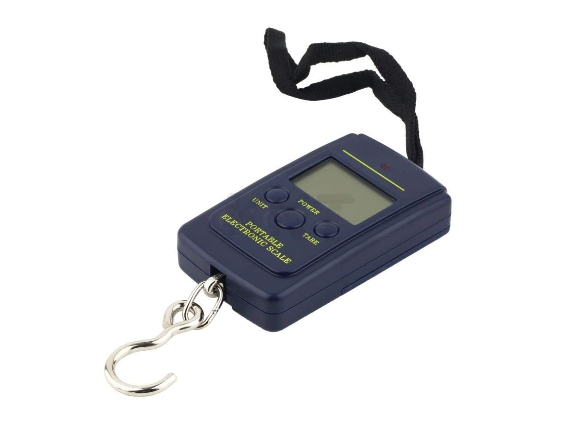 Balança digital portátil AQUAFORGE de bagagem de 50 Kg com alça retrátil