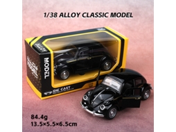 Miniatura de Carro Clássico Retrô em Liga Metálica na Escala 1/38, Brinquedo Realista para Crianças. MDUG