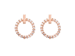 Brincos Geométricos Com Zircão Jóias