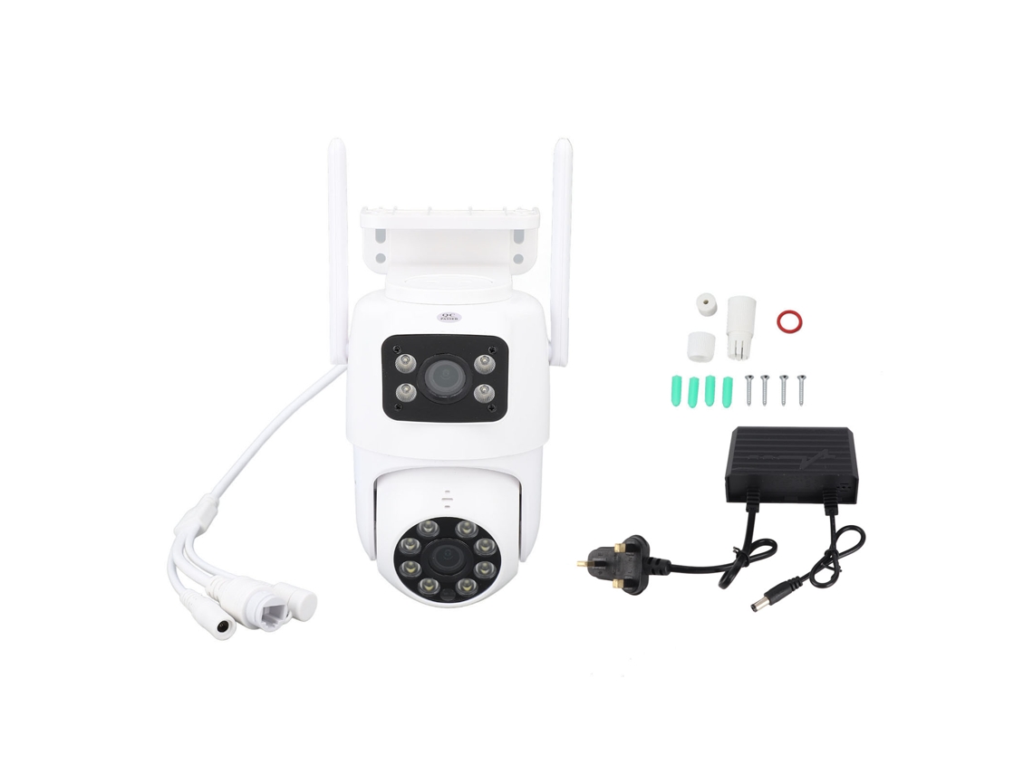 2026 câmera de Segurança Ptz com Doble Lente Wifi Exterior Pan Tilt Surveillance