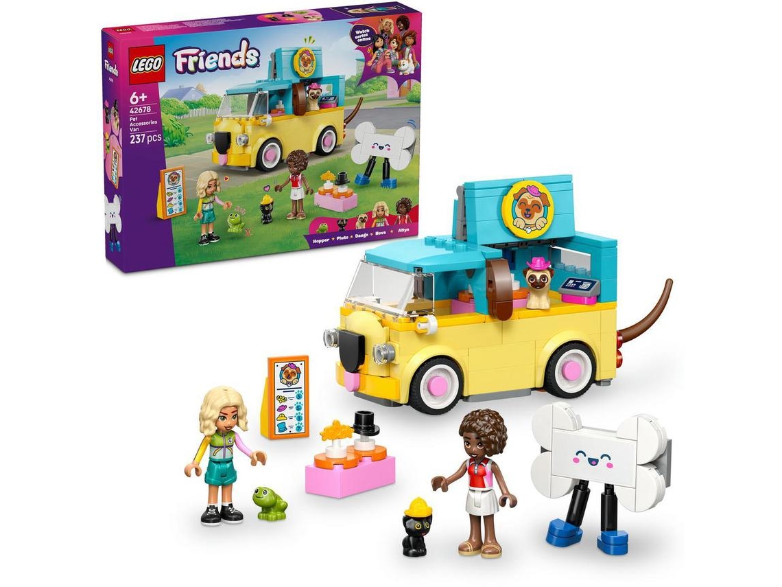 Lego® 42678 Friends Van de Acessórios Caninos – Van Estilo Pug com Animais e Minibonecos