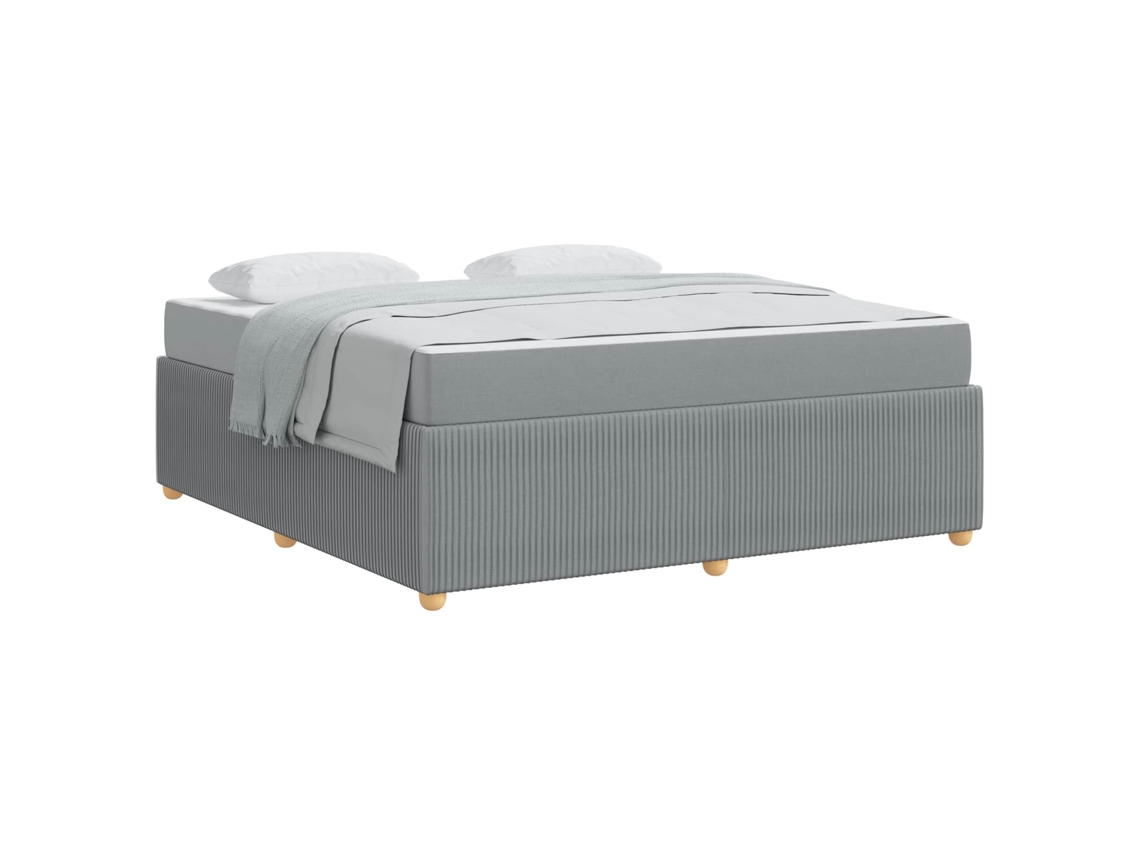 Estrutura da Cama Cinzento claro 180 X 200 Cm Tecido MAISON EXCLUSIVE