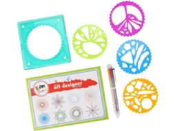 Luqeeg Conjunto De Régua Desenho Espiral Geométrica Para Crianças,