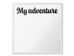 Magnetic Wall Board My Adventure For The Office Espelharte (50x50 Cm)