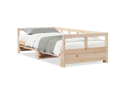 Sofá Cama Sem Colchão em Madeira de Pinho Maciça 90x190 cm MAISON EXCLUSIVE